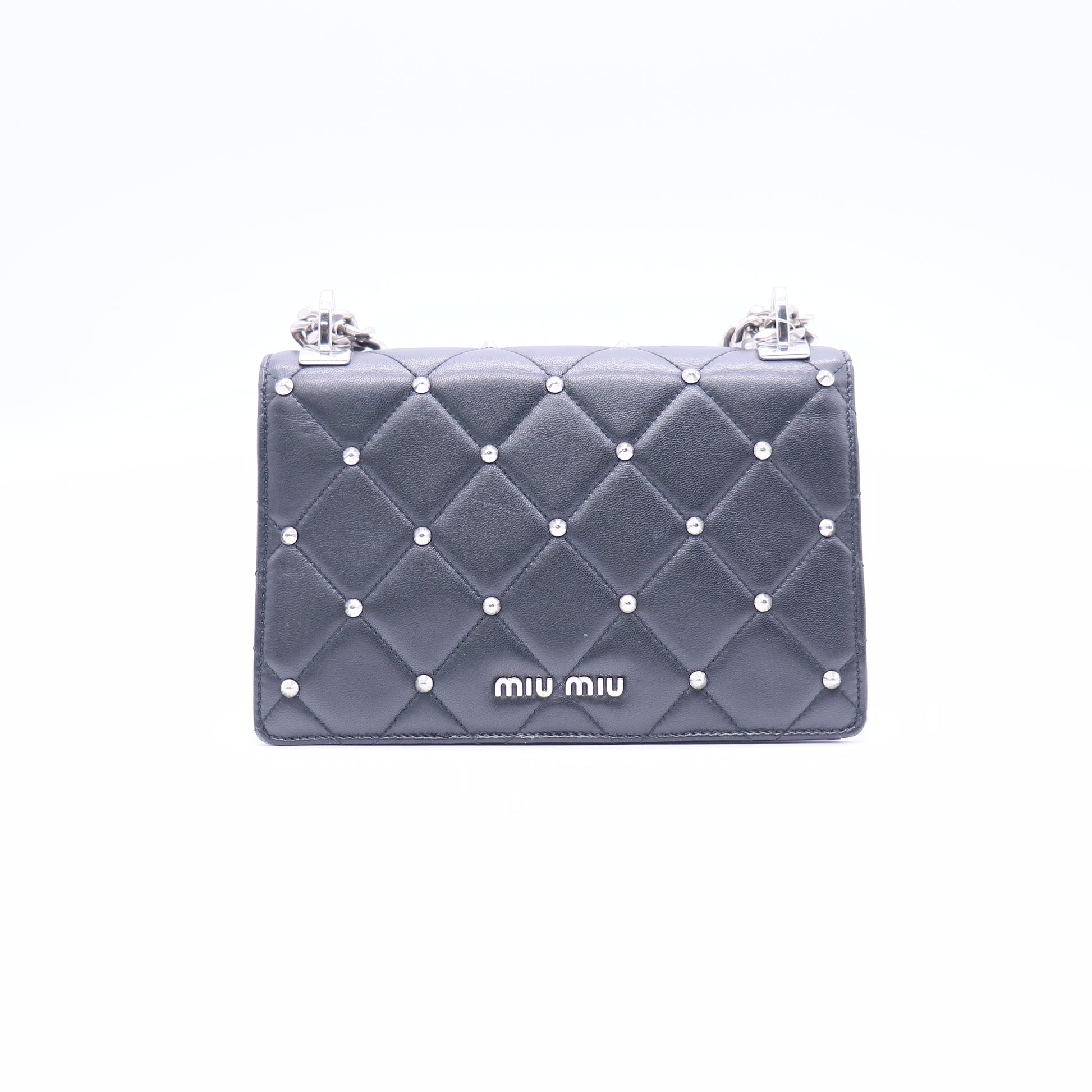 Miu Miu 2010-2025 Goatskin Madras crossbody bag twins LDJ3768