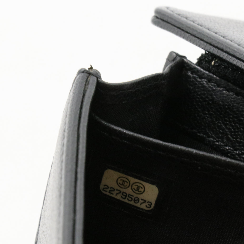 Timeless CC Flap Wallet Caviar Long