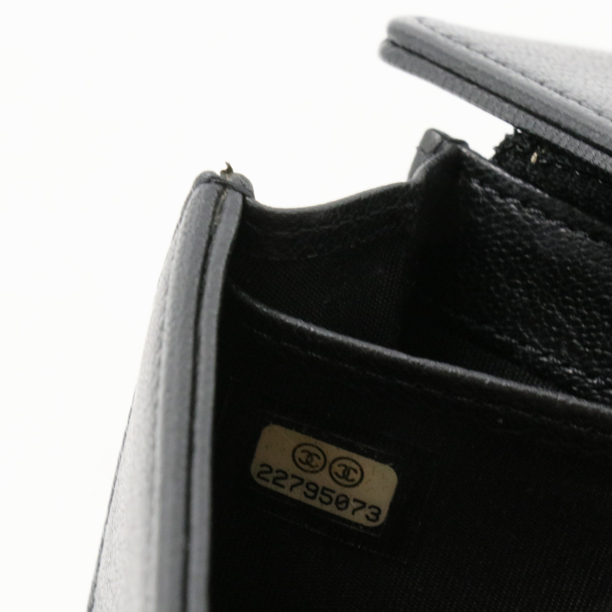 Timeless CC Flap Wallet Caviar Long