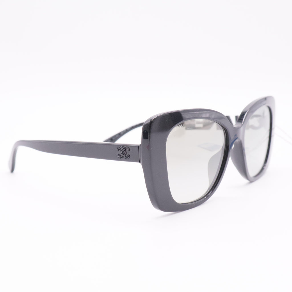 Acetate Strass Square Sunglasses 5422 Black twins