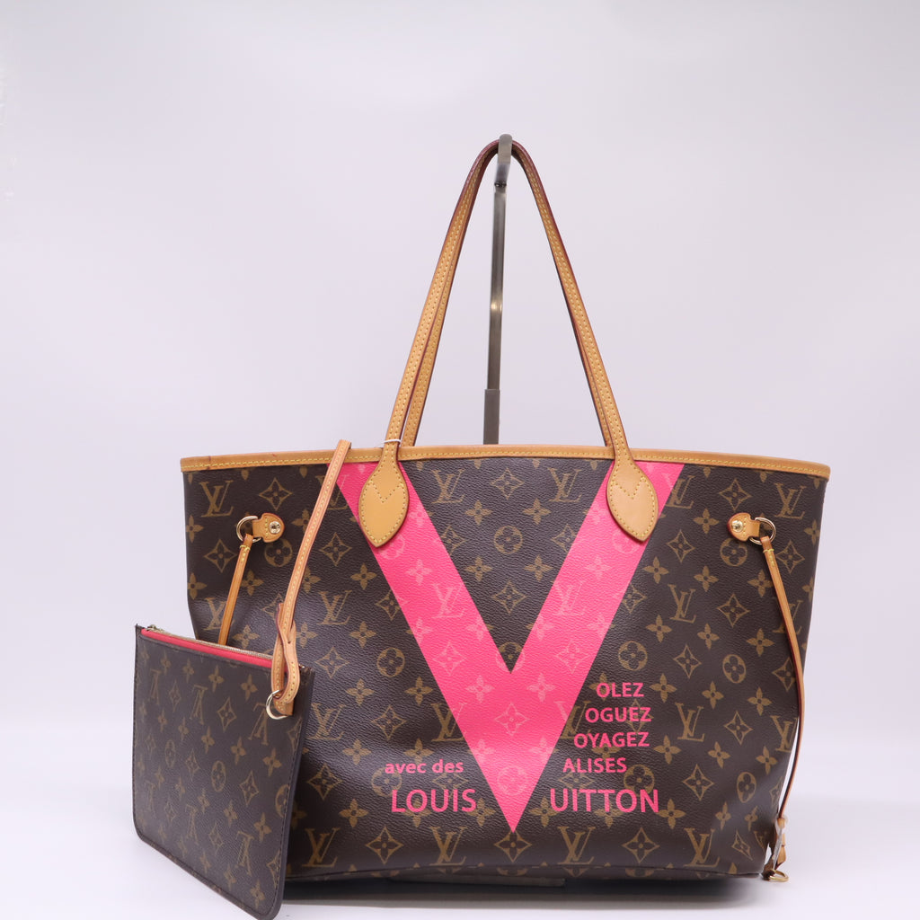 Louis Vuitton Monogram V Neverfull MM Grenade Twins B22534