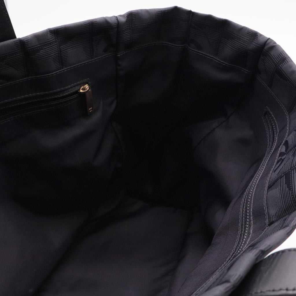 Black Polyester New Travel Line Tote