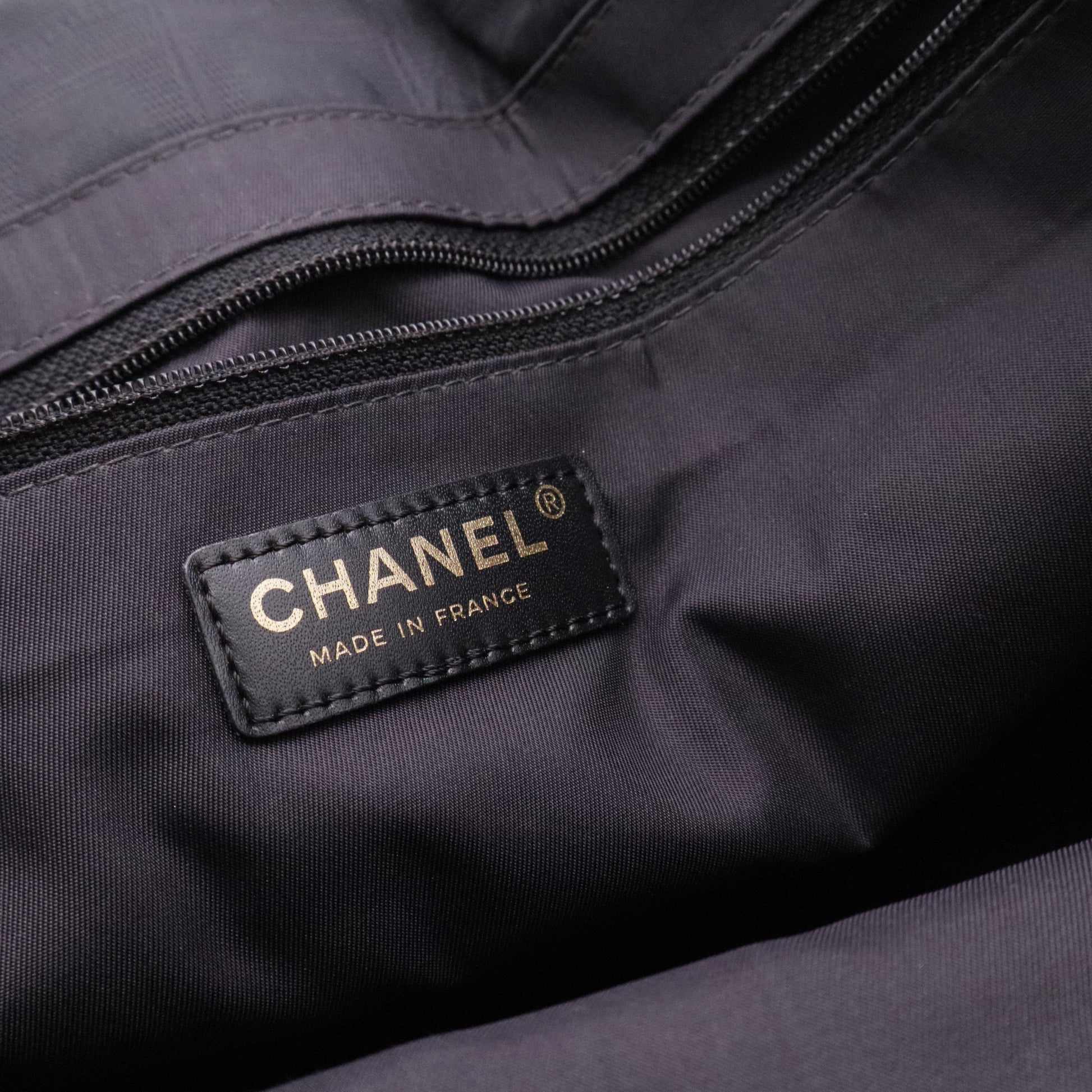 Black Polyester New Travel Line Tote