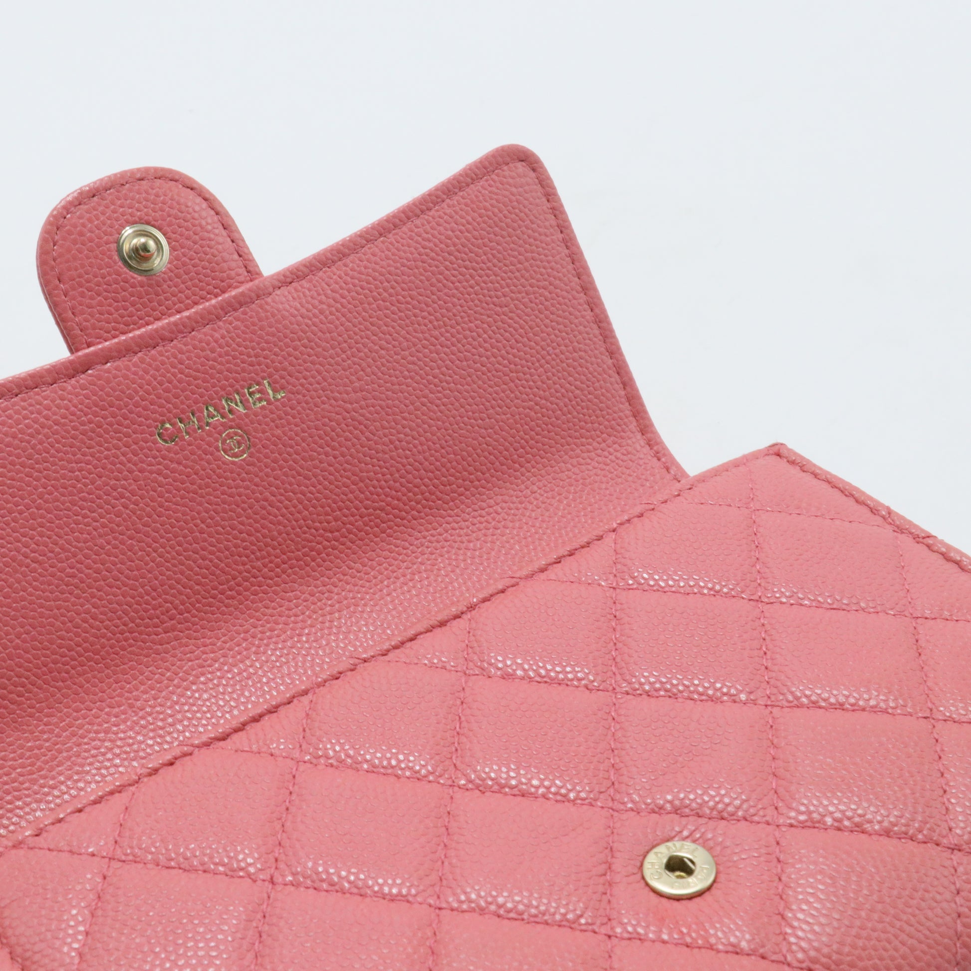 Classic Flap Wallet Crossbody Bag Quilted Caviar Mini