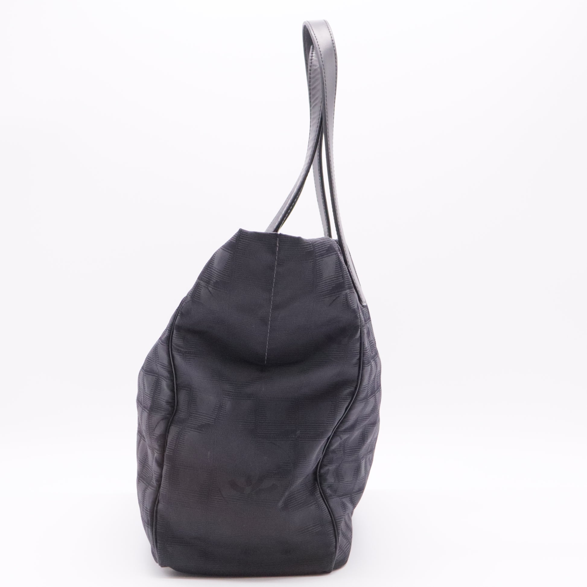 Black Polyester New Travel Line Tote