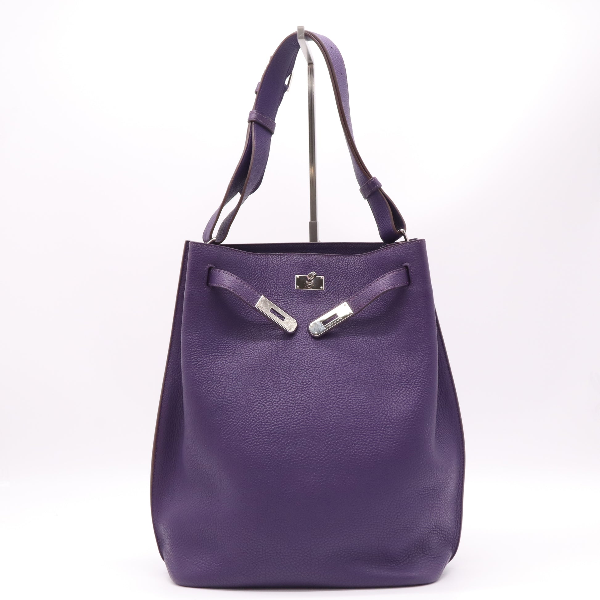 Hermes Taurillon Clemence Eclat So Kelly 26 Ultraviolet twins LDJ4661