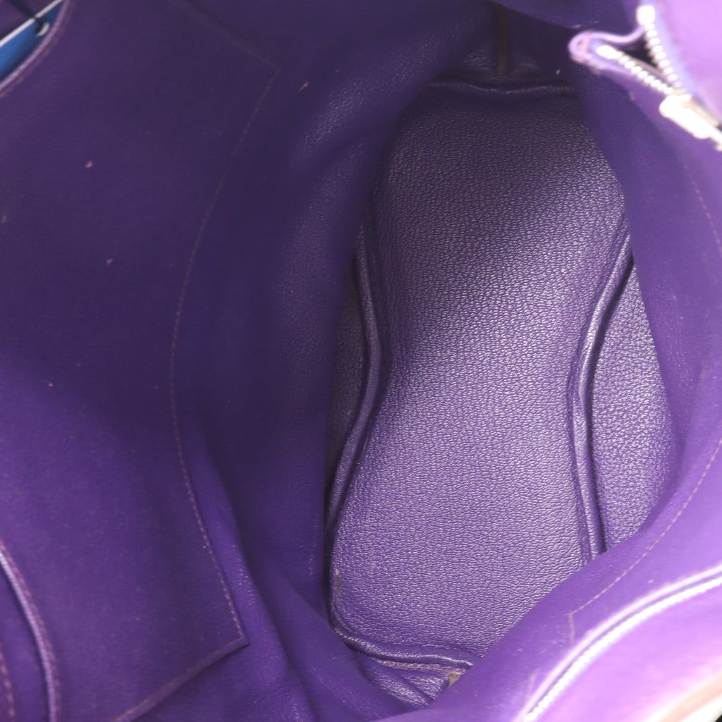 Hermes Taurillon Clemence Eclat So Kelly 26 Ultraviolet twins LDJ4661