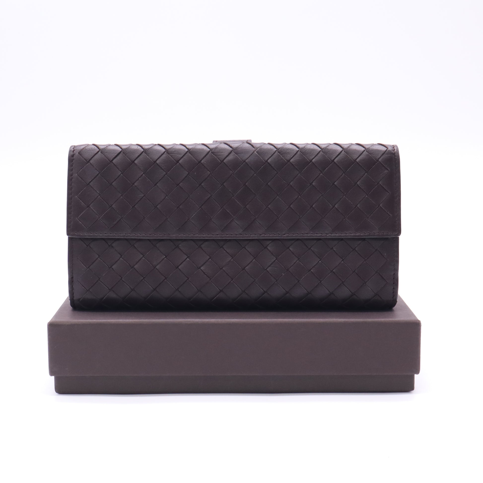 Bottega Veneta Intrecciato Nappa Leather Continental Flap Wallet W22833