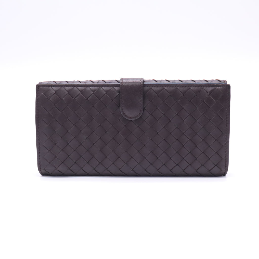 Bottega Veneta Intrecciato Nappa Leather Continental Flap Wallet W22833