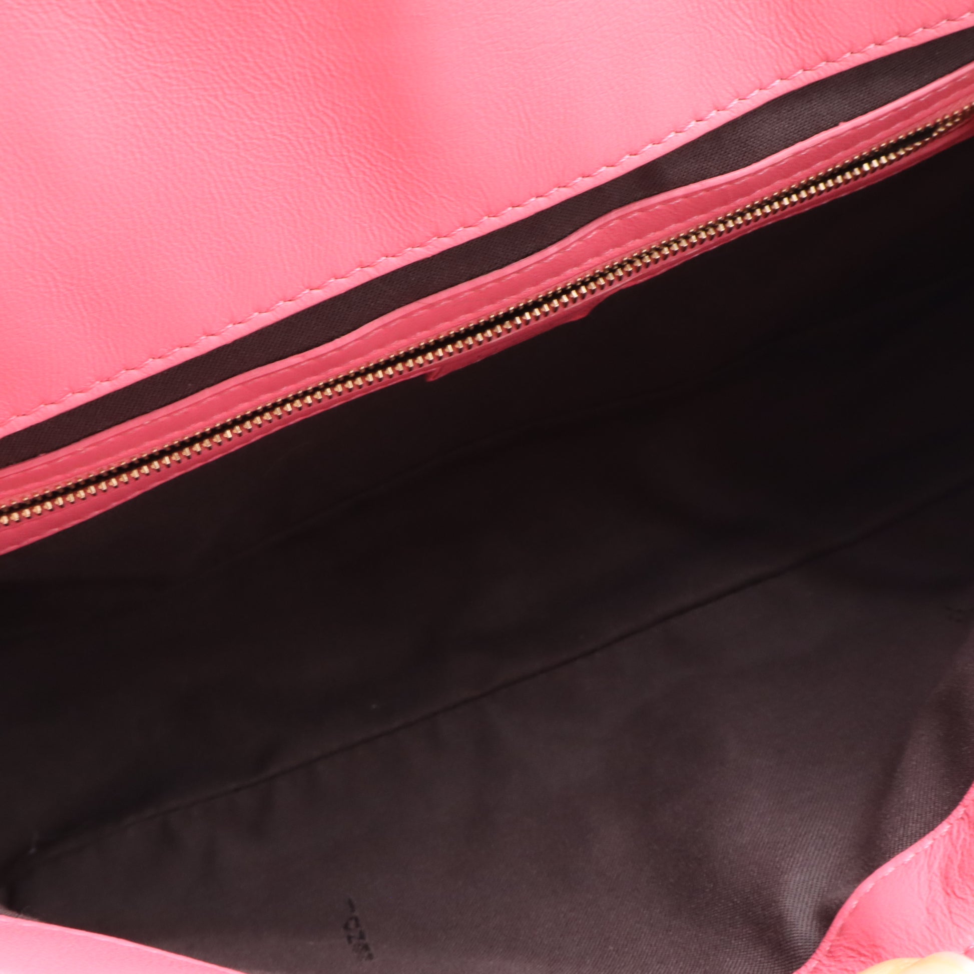 Fendi Rosa FF Embossed Nappa Leather Baguette Bag twins LDJ4681