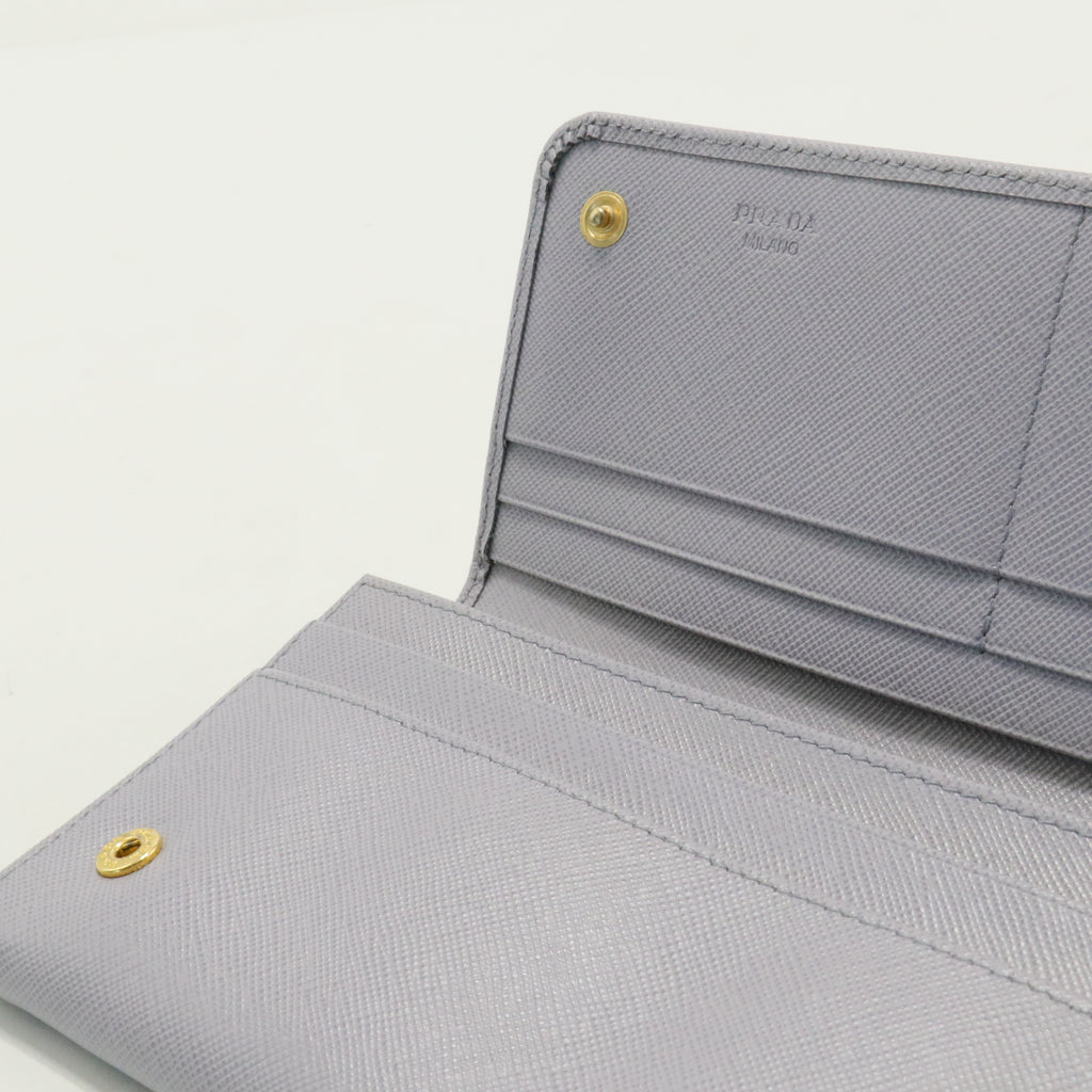 Cammeo Saffiano Leather Bow Flap Wallet