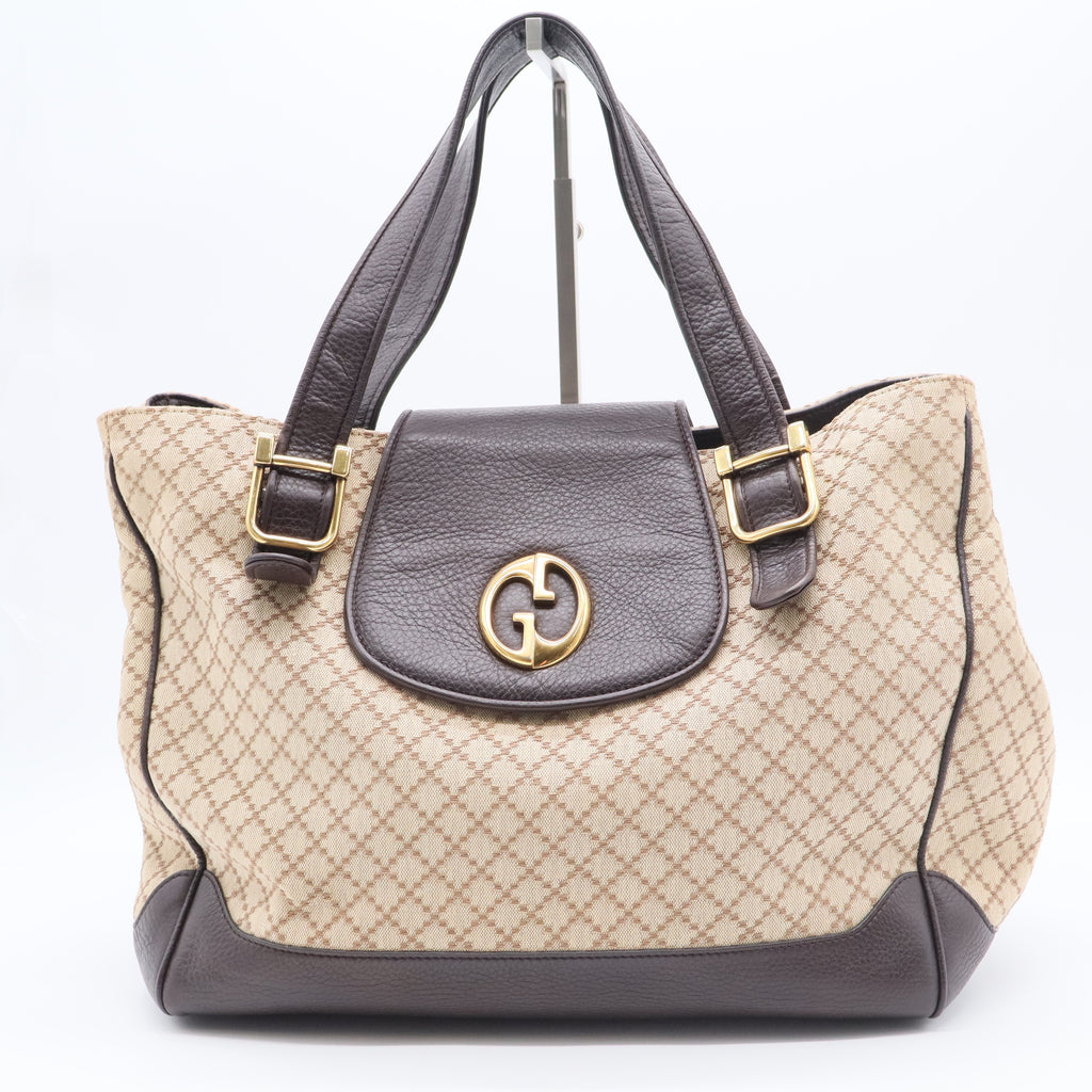 1973 Tote Diamante Canvas and Leather Medium