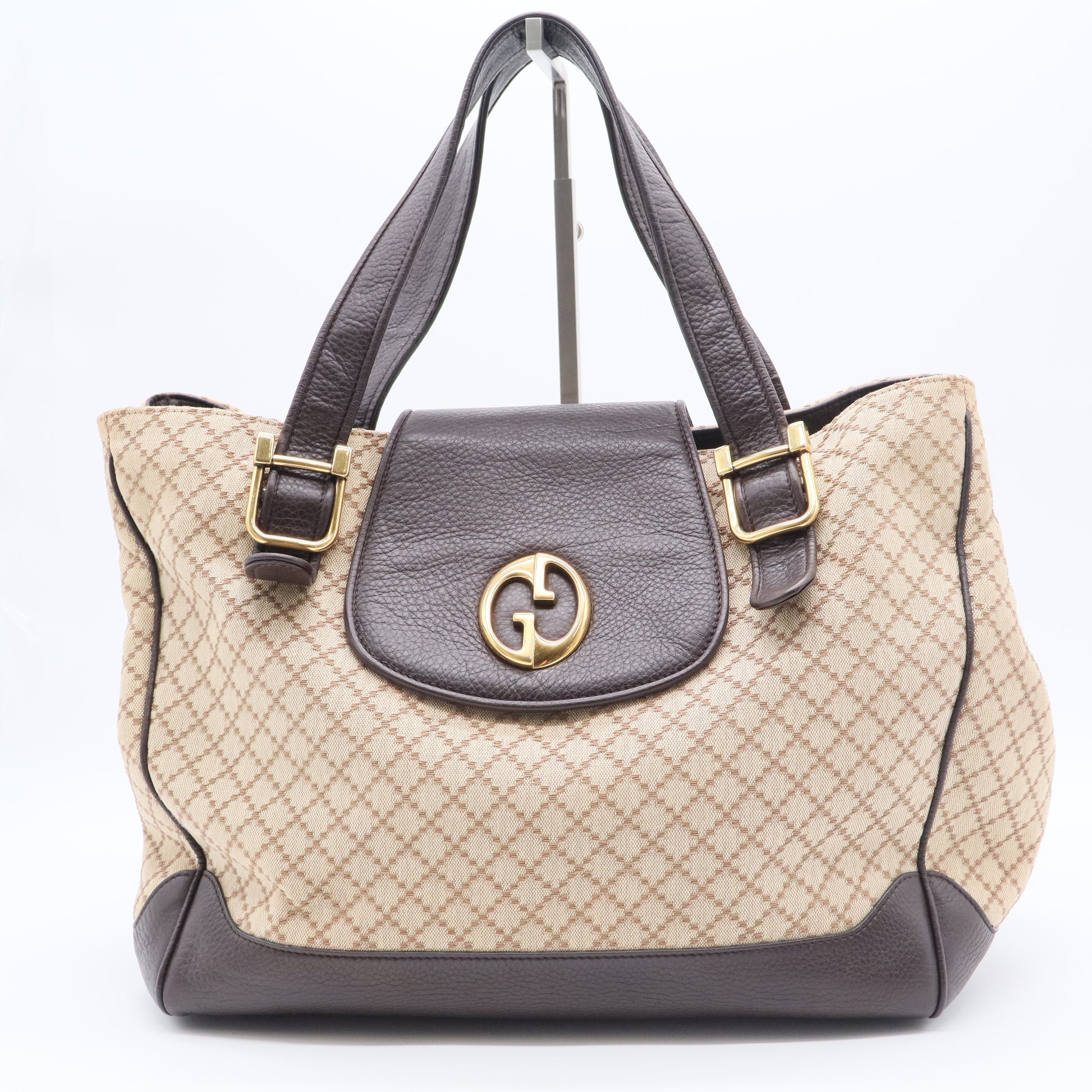 1973 Tote Diamante Canvas and Leather Medium