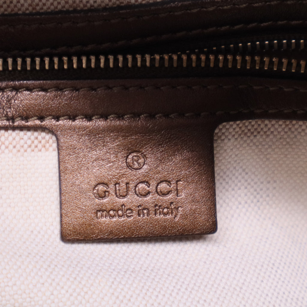 Bronze Guccissima Leather Heart Bit Hobo B20207