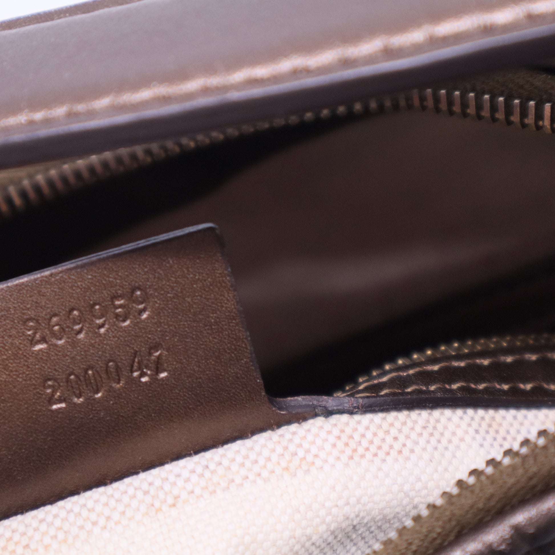 Bronze Guccissima Leather Heart Bit Hobo B20207