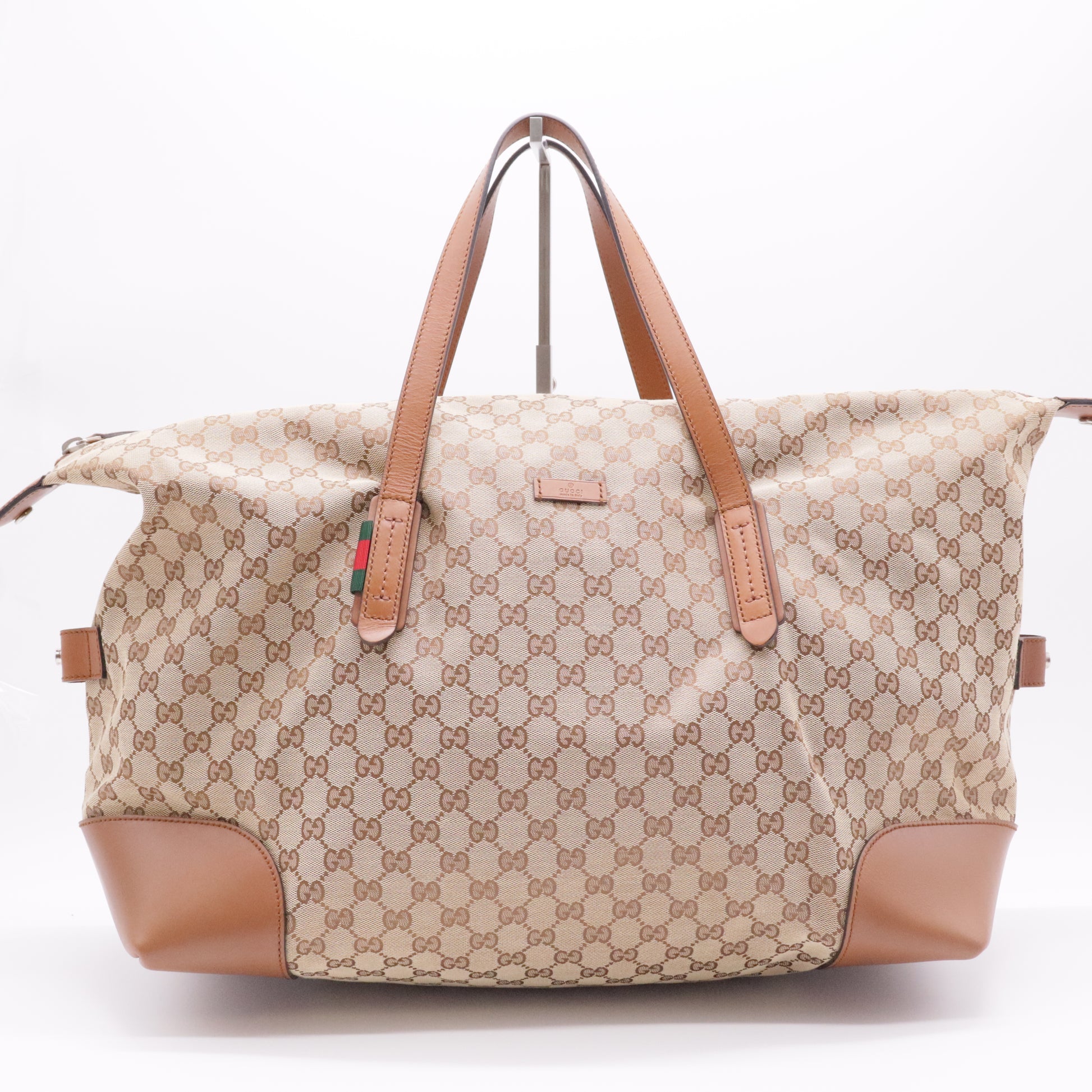 GG Canvas Web Tote Large