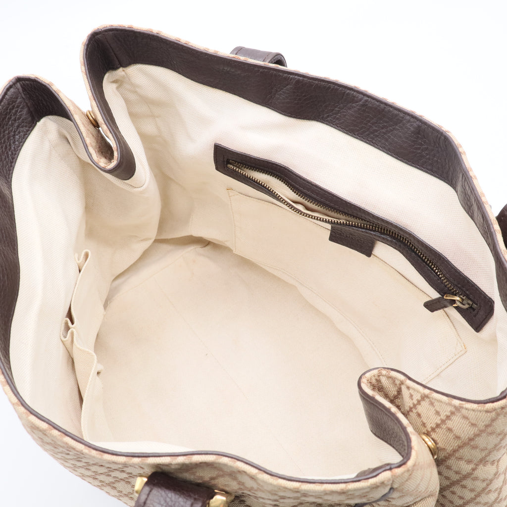 1973 Tote Diamante Canvas and Leather Medium