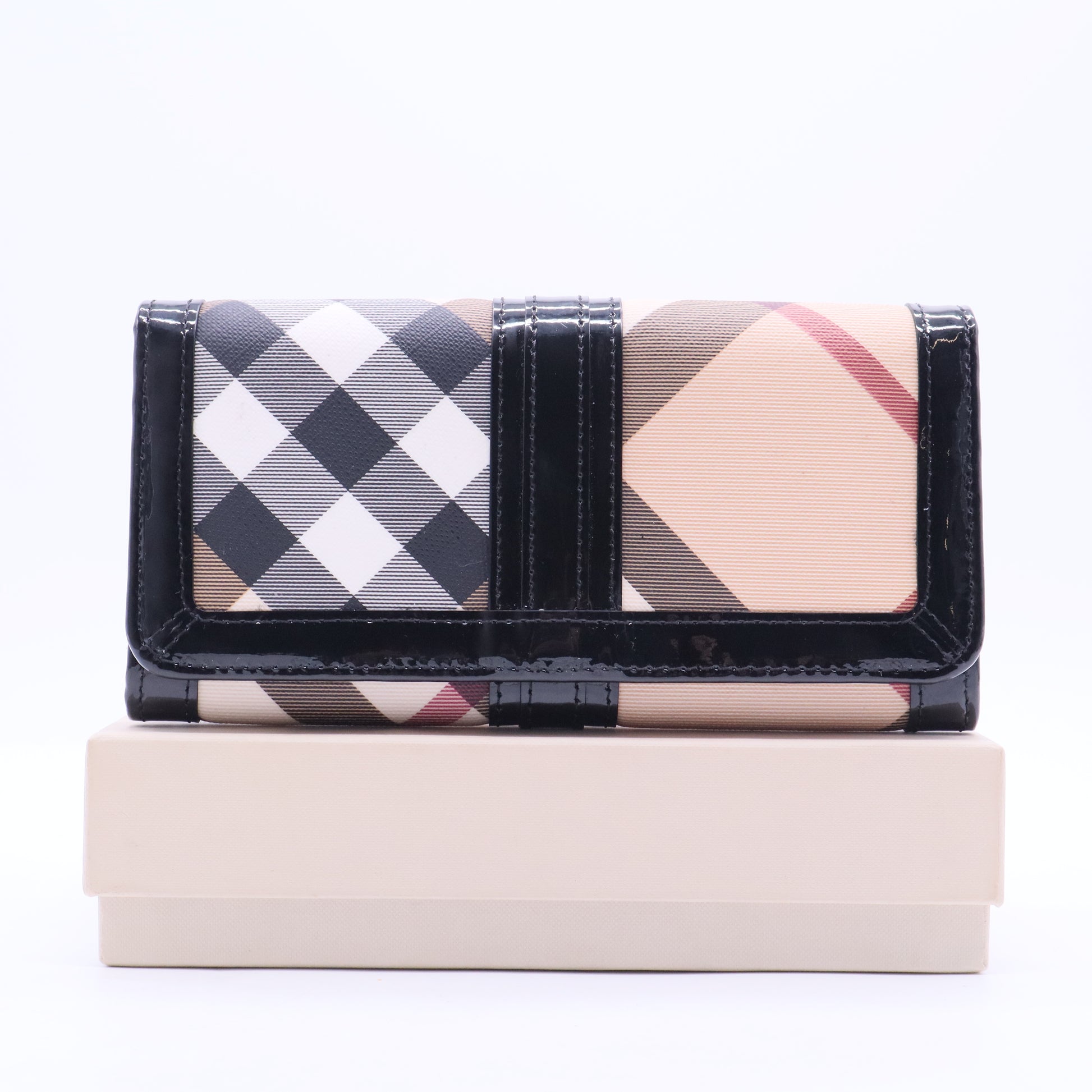 Nova Check Penrose Continental Wallet Black