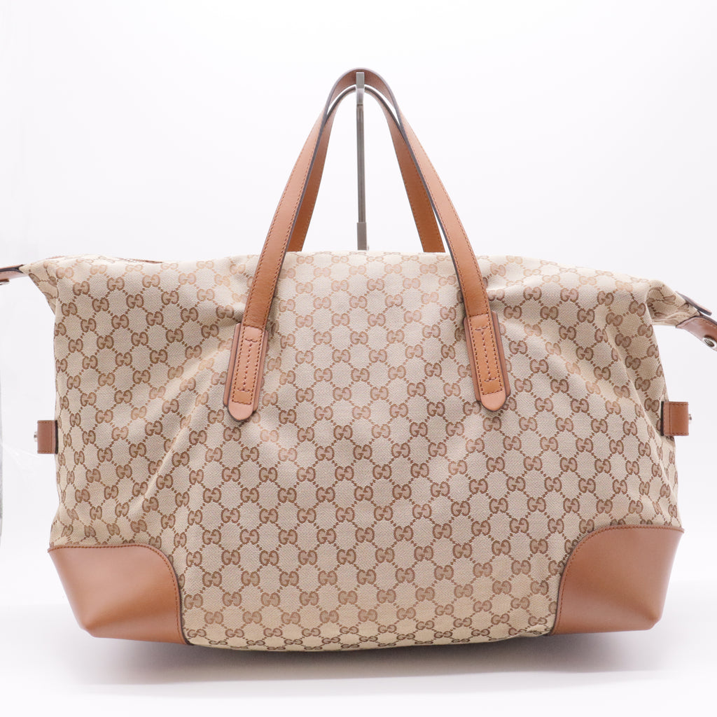 GG Canvas Web Tote Large