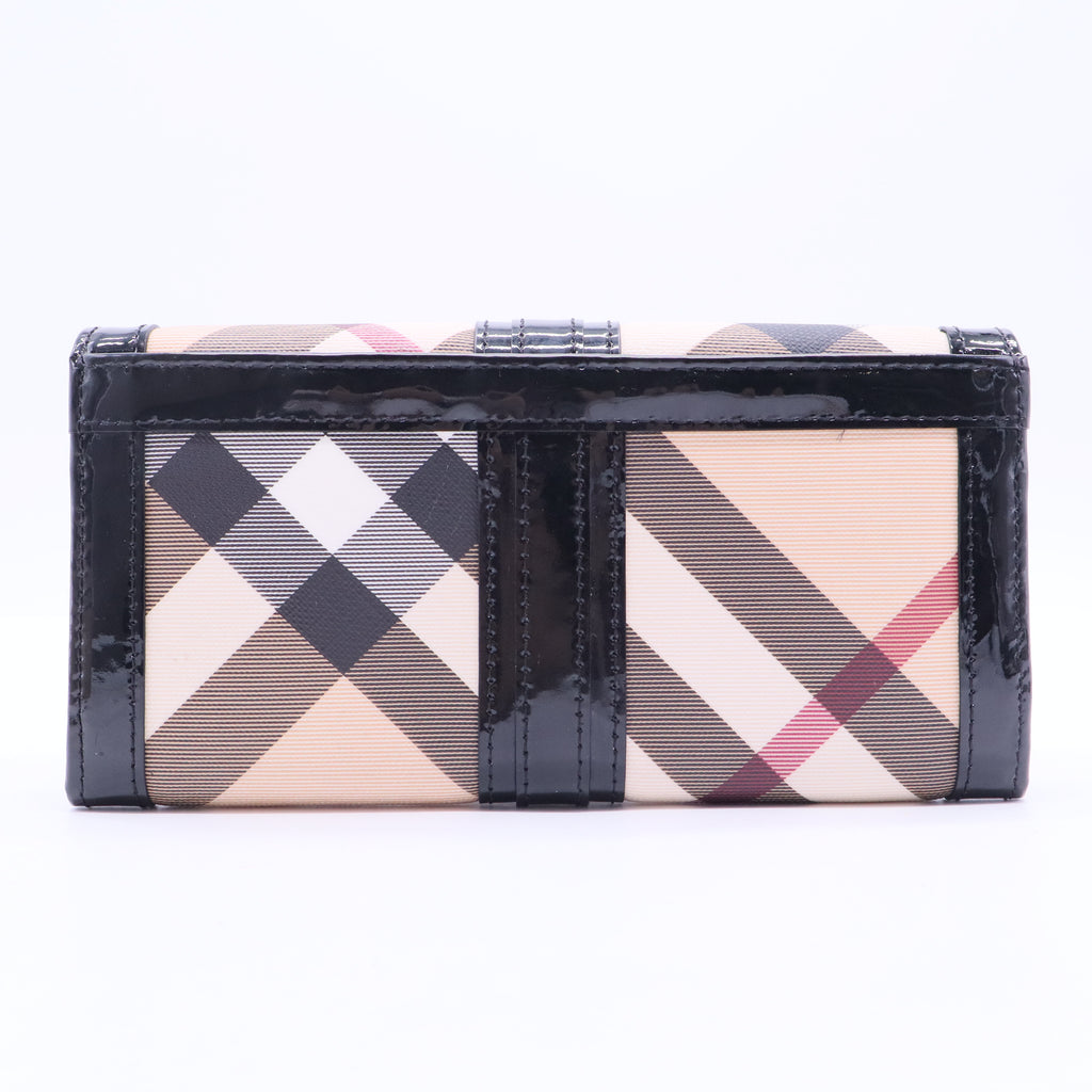 Nova Check Penrose Continental Wallet Black