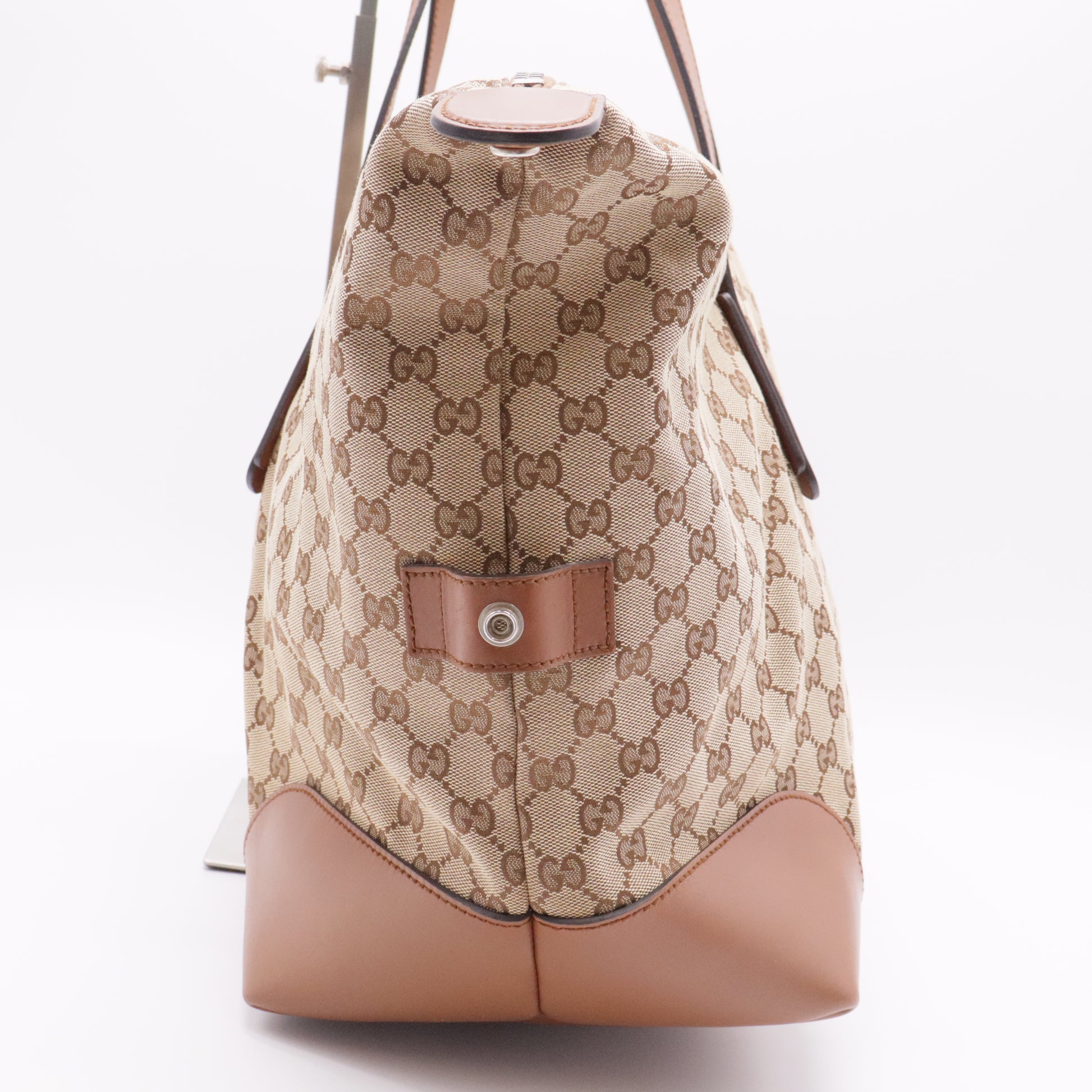 GG Canvas Web Tote Large