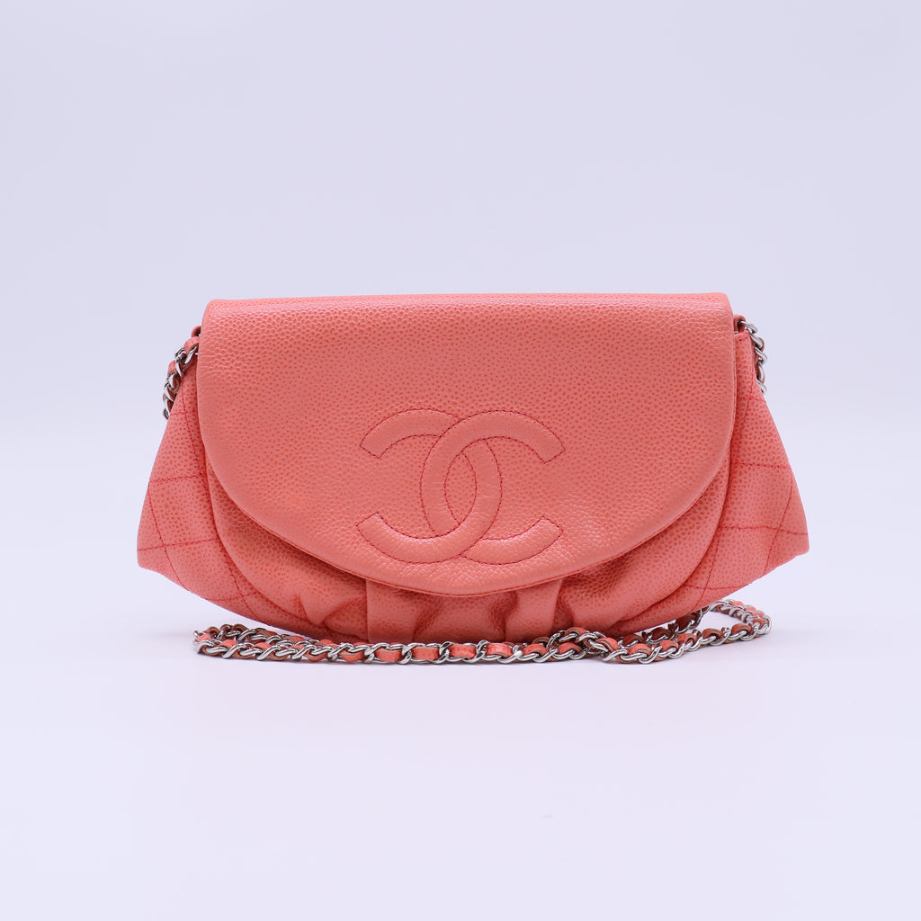 Chanel Half Moon Wallet on Chain (WOC) B22737