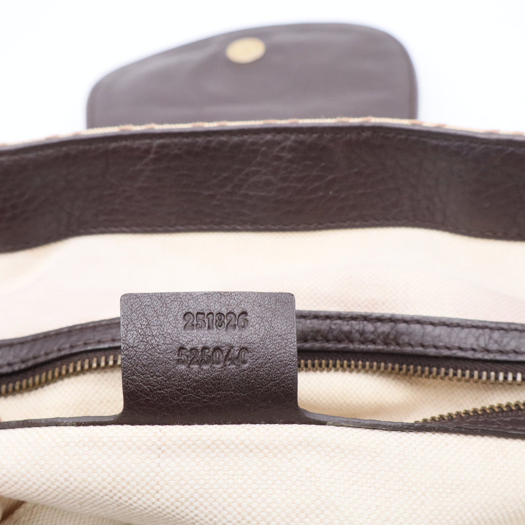 1973 Tote Diamante Canvas and Leather Medium