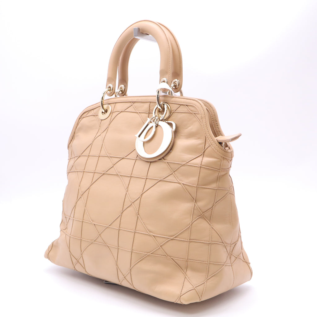 Christian Dior Cannage Granville Leather Tote Bag B23584