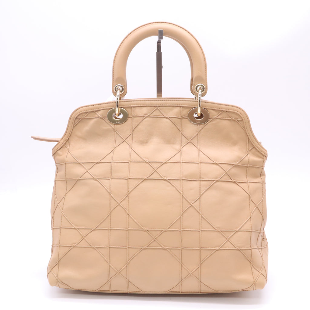 Christian Dior Cannage Granville Leather Tote Bag B23584