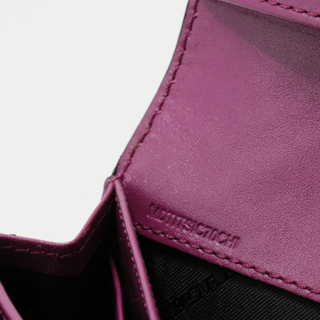 Signature Grain Calfskin Check Embossed Porter Continental Wallet