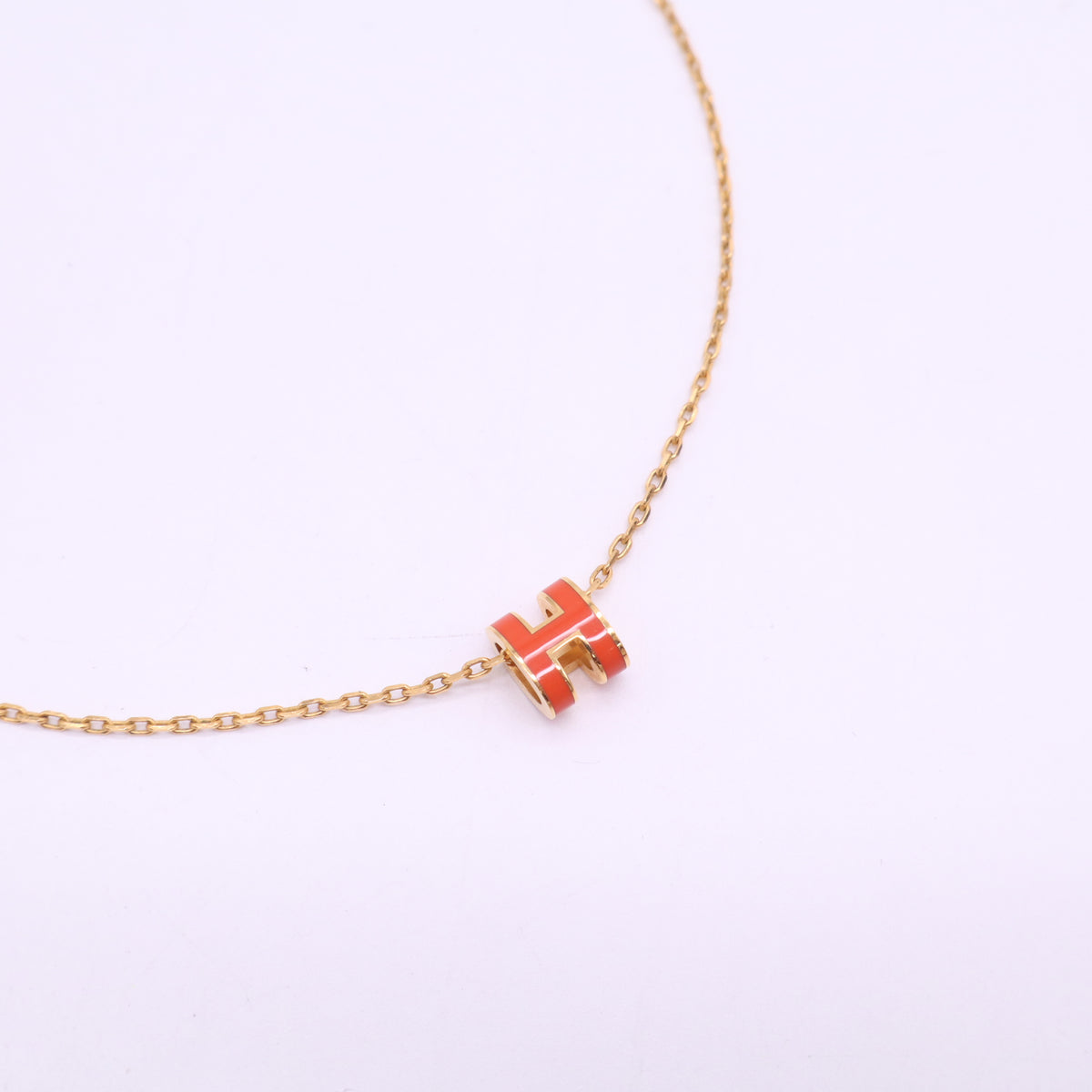 Hermes Mini Pop H Pendant Necklace Twins LDJ6288