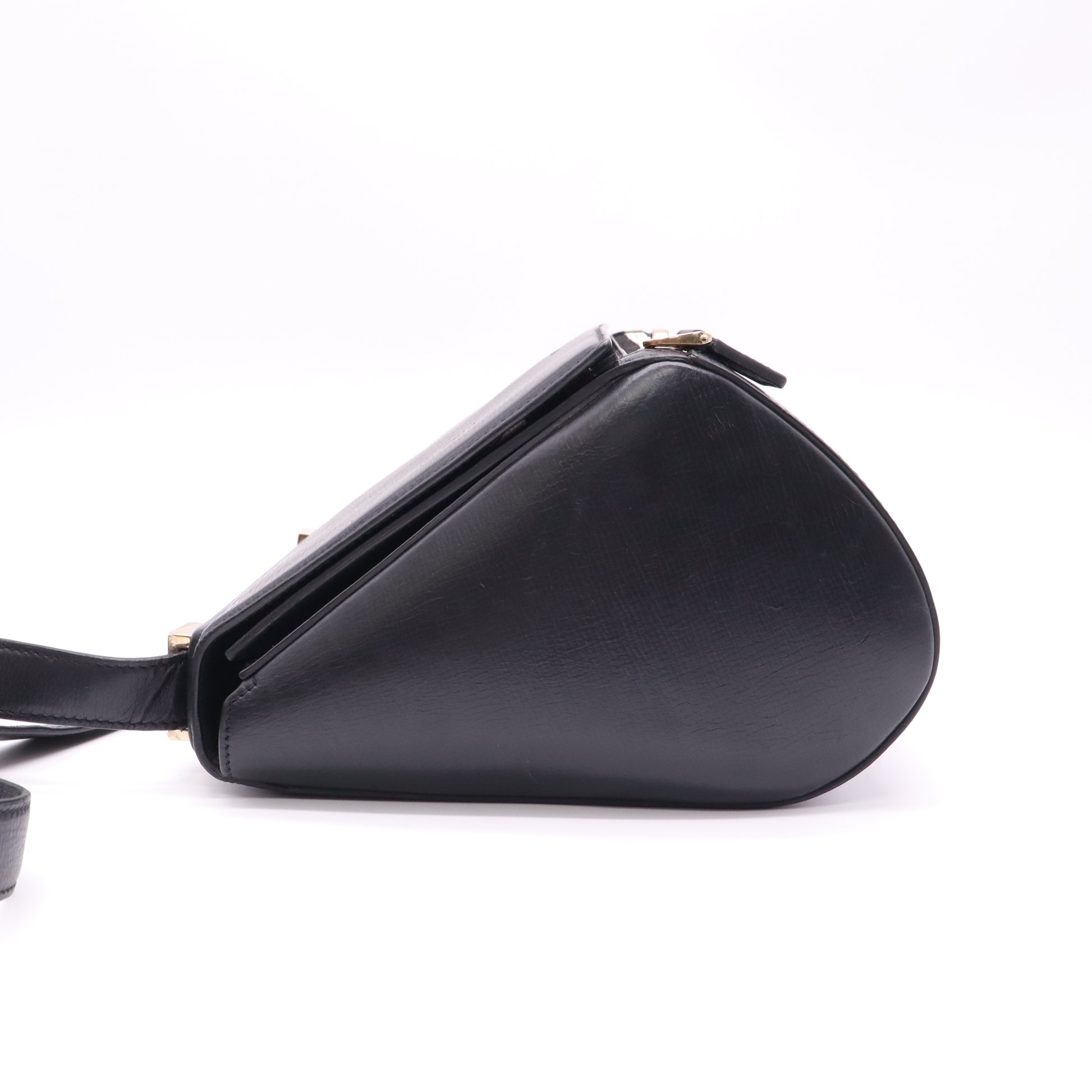Blk Shoulder Bag Leather B20729