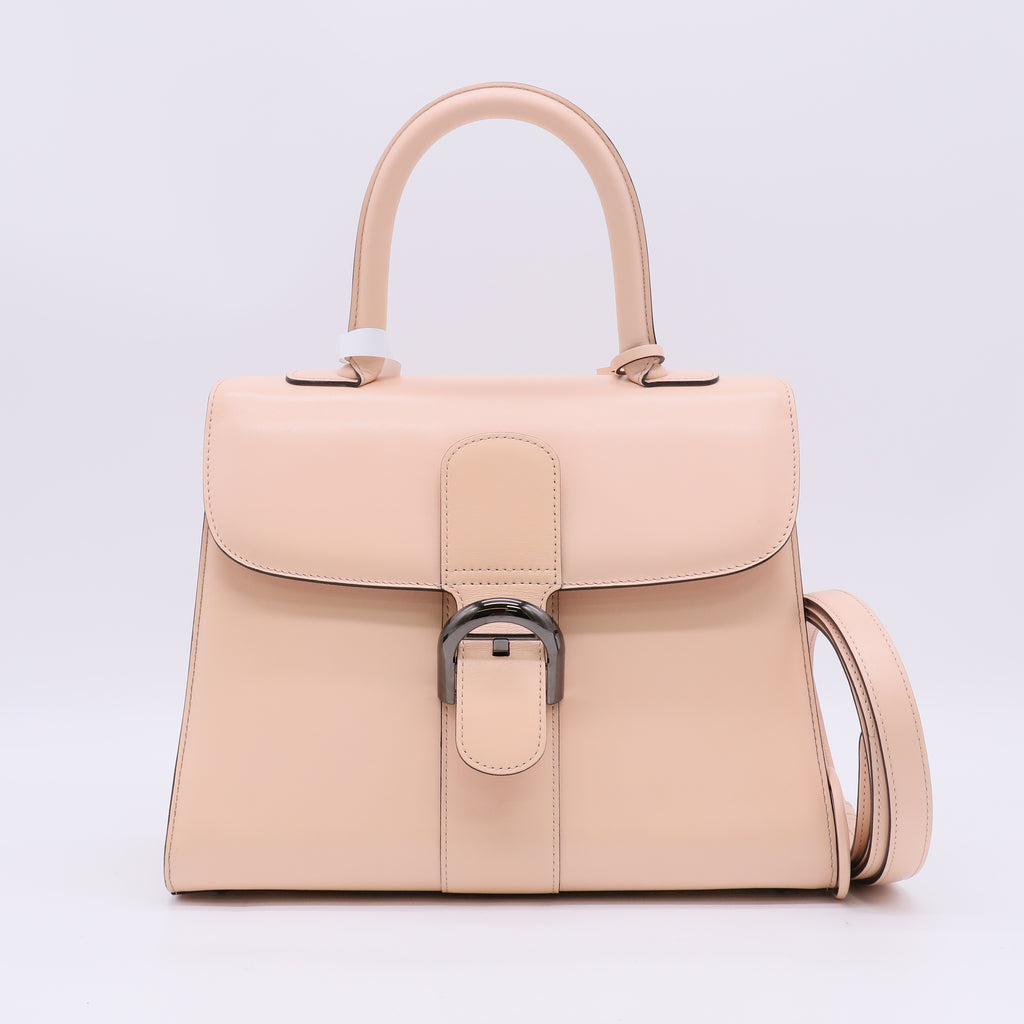 Delvaux Brillant Top Handle Bag Leather MM Twins B23792