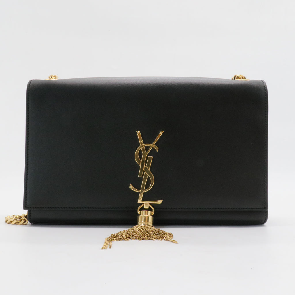 Classic Monogram Tassel Crossbody Bag Leather Medium