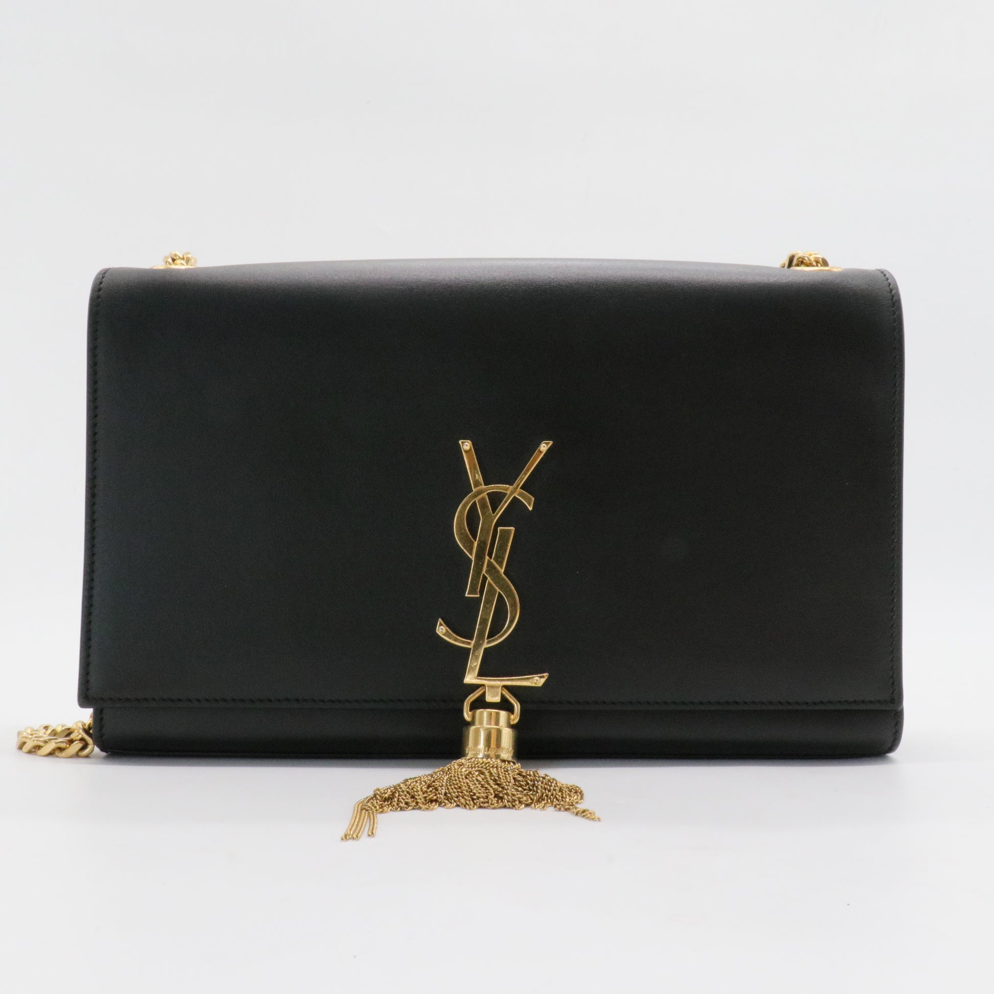 Classic Monogram Tassel Crossbody Bag Leather Medium