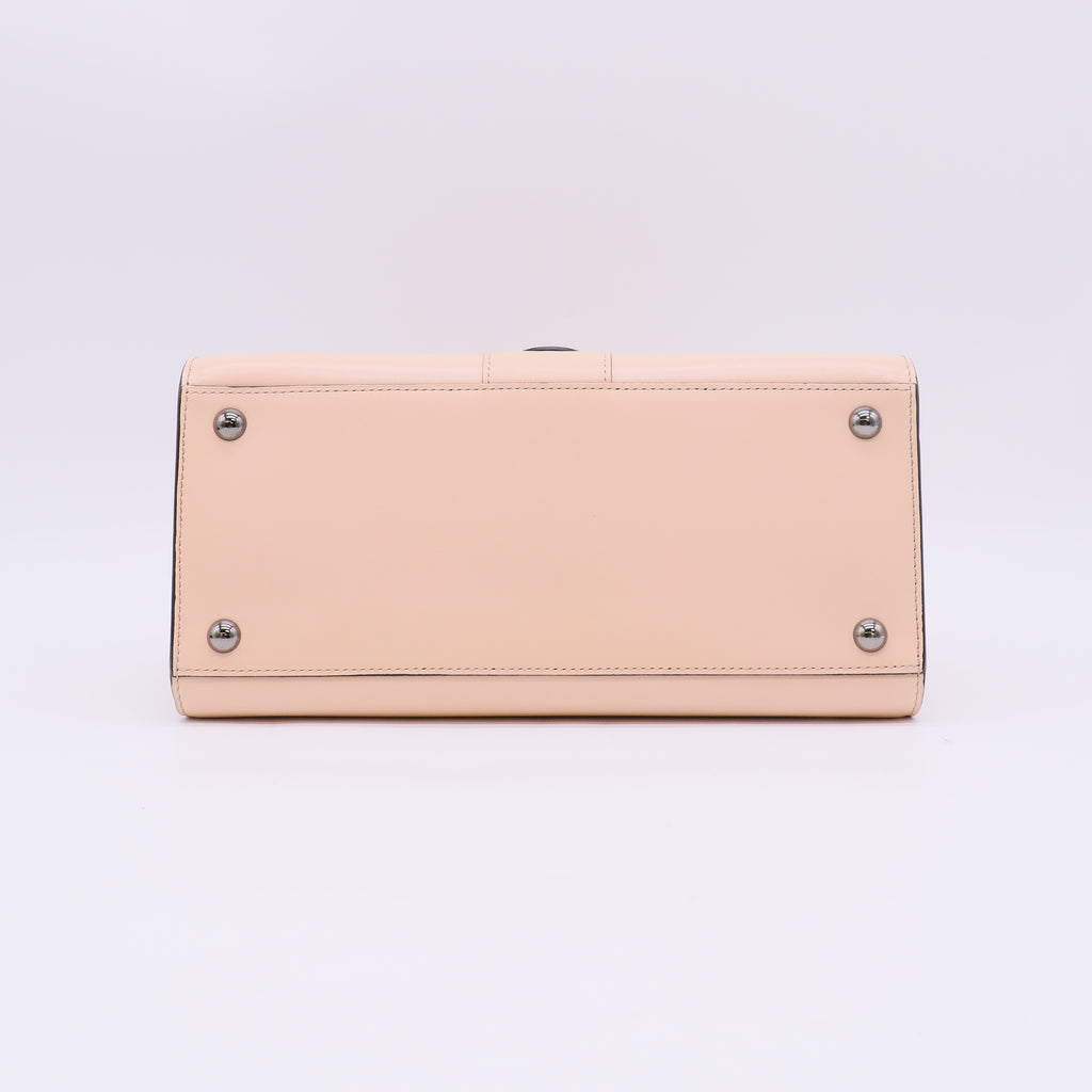 Delvaux Brillant Top Handle Bag Leather MM Twins B23792