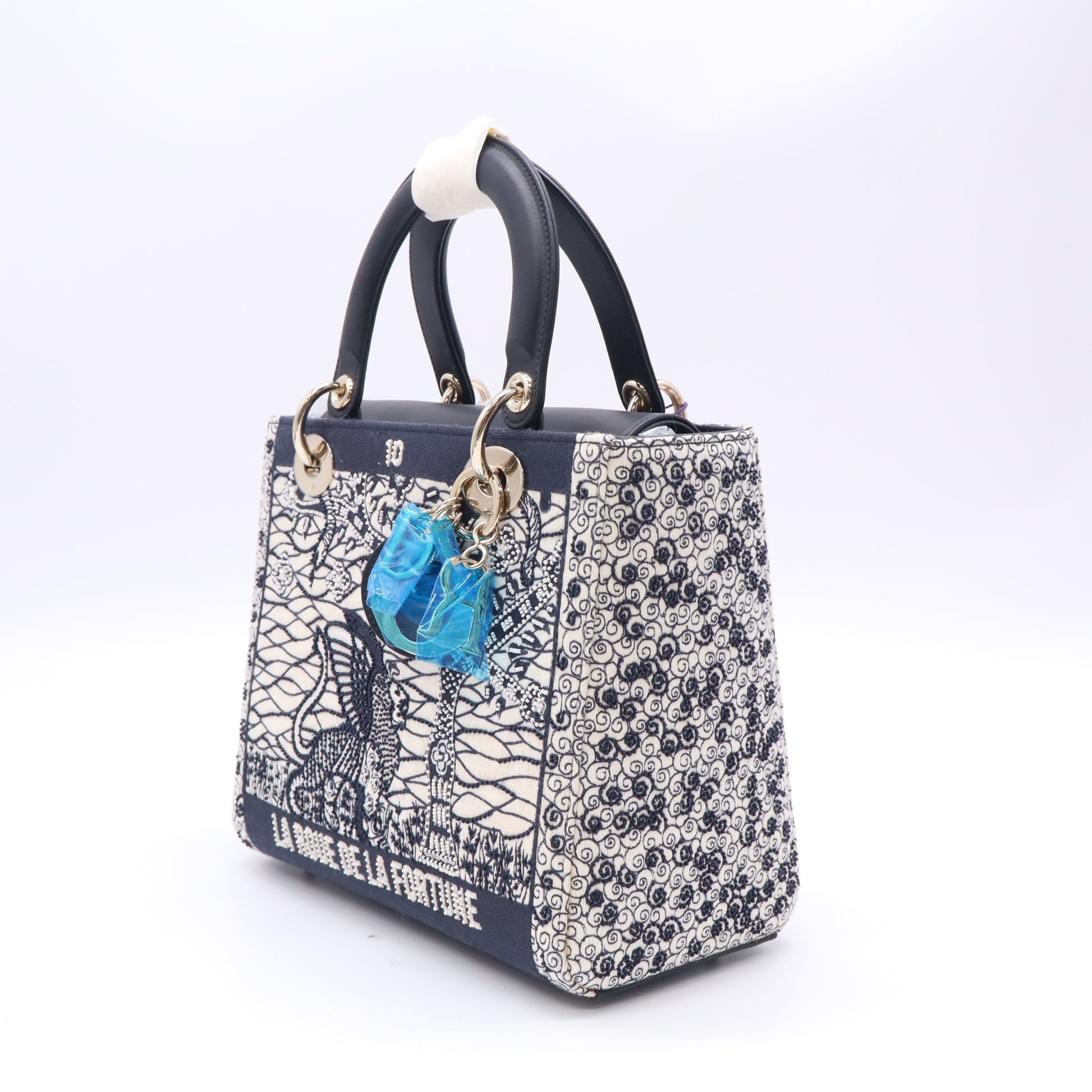 Christian Dior Embroidered La Roue de la Fortune Tarot Medium Lady Dior Bag Twins LDJ5205