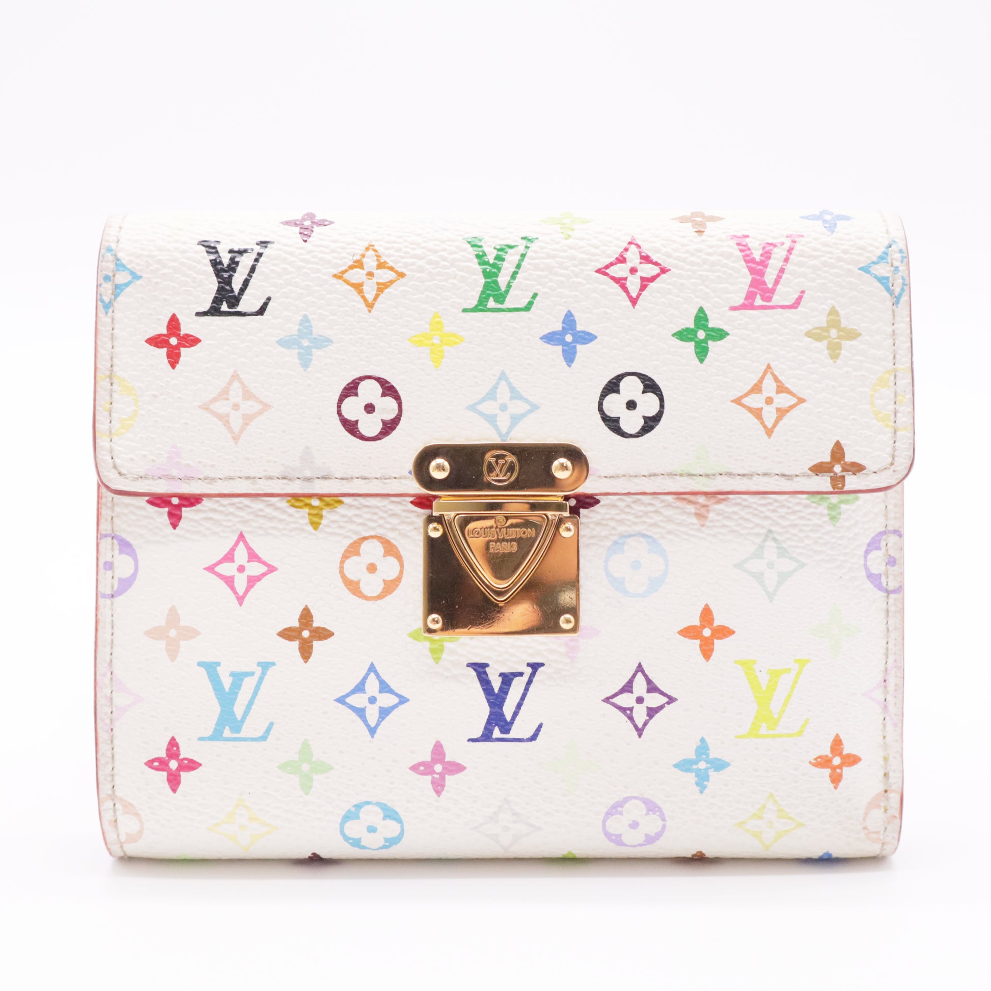 White Monogram Multicolore Koala Wallet