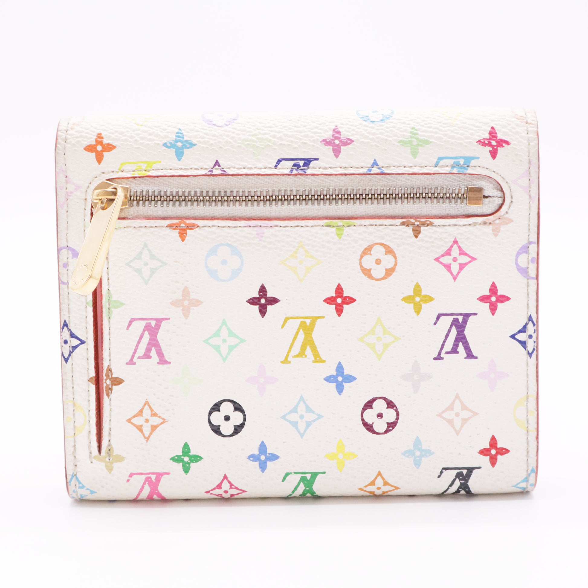 White Monogram Multicolore Koala Wallet