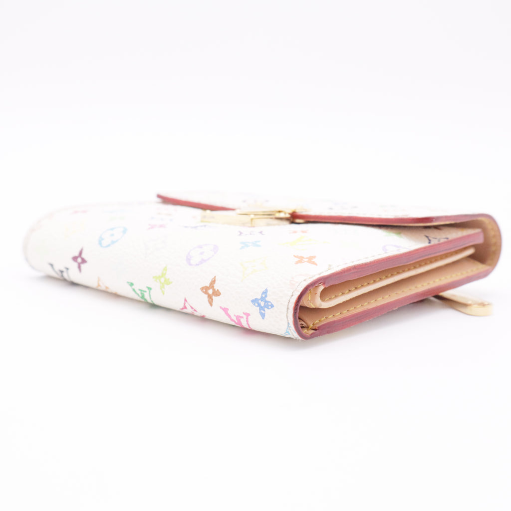 White Monogram Multicolore Koala Wallet