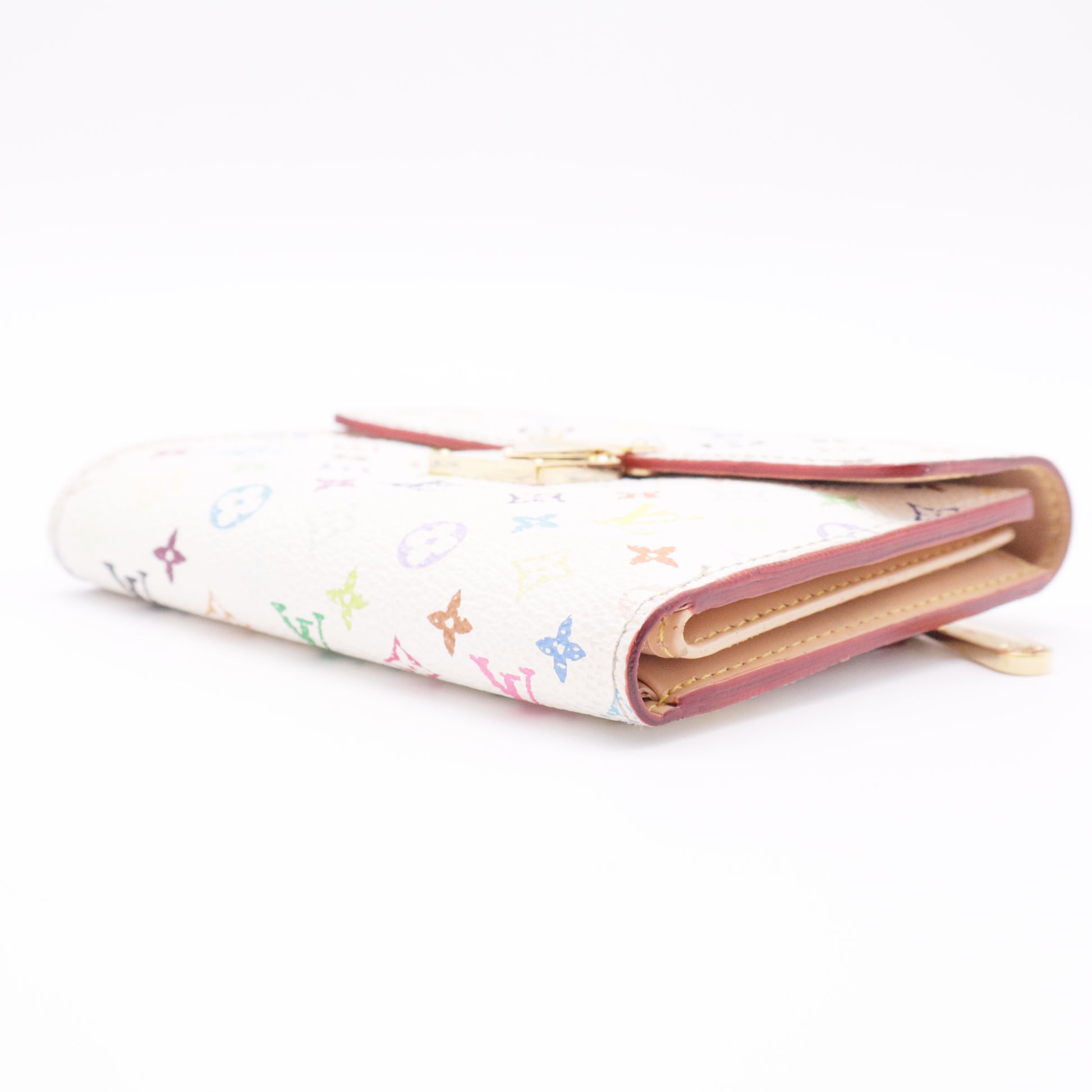 White Monogram Multicolore Koala Wallet