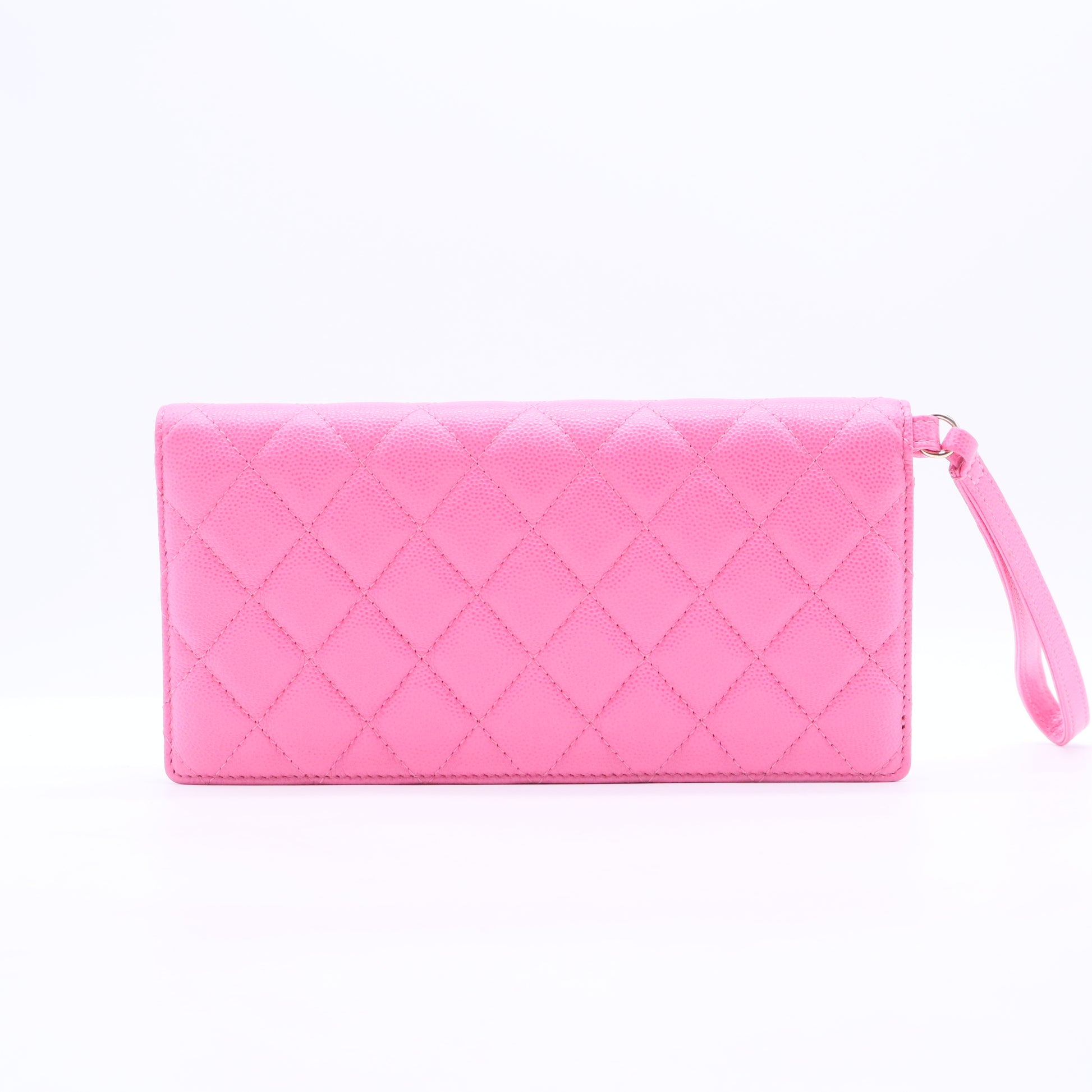 Pink L-Yen Wallet Quilted Caviar