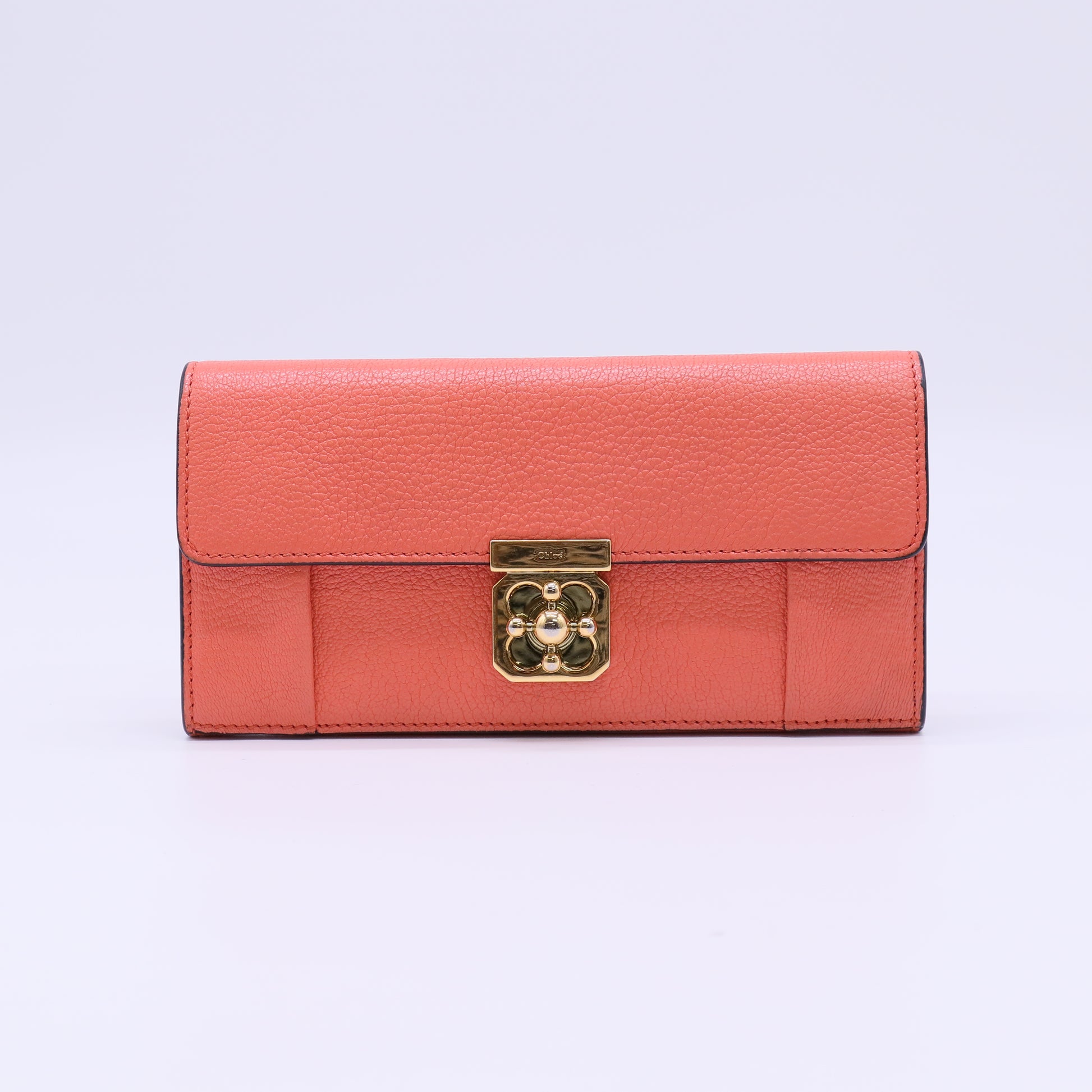 Chloé Elsie Leather Continental Flap Wallet W22106