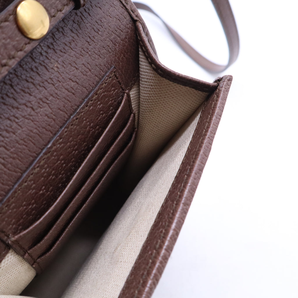 GG Supreme Monogram Web Mini Ophidia Crossbody Bag Beige New Acero B21141