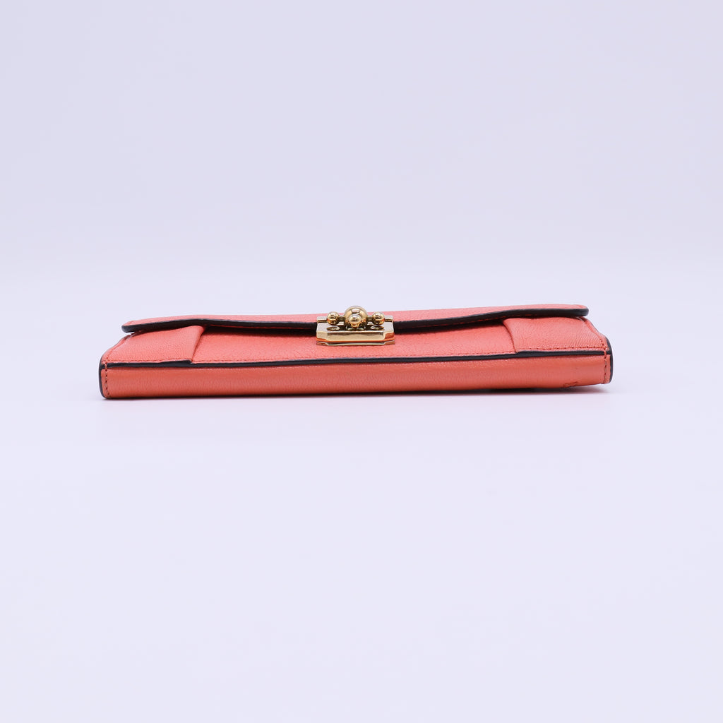 Chloé Elsie Leather Continental Flap Wallet W22106