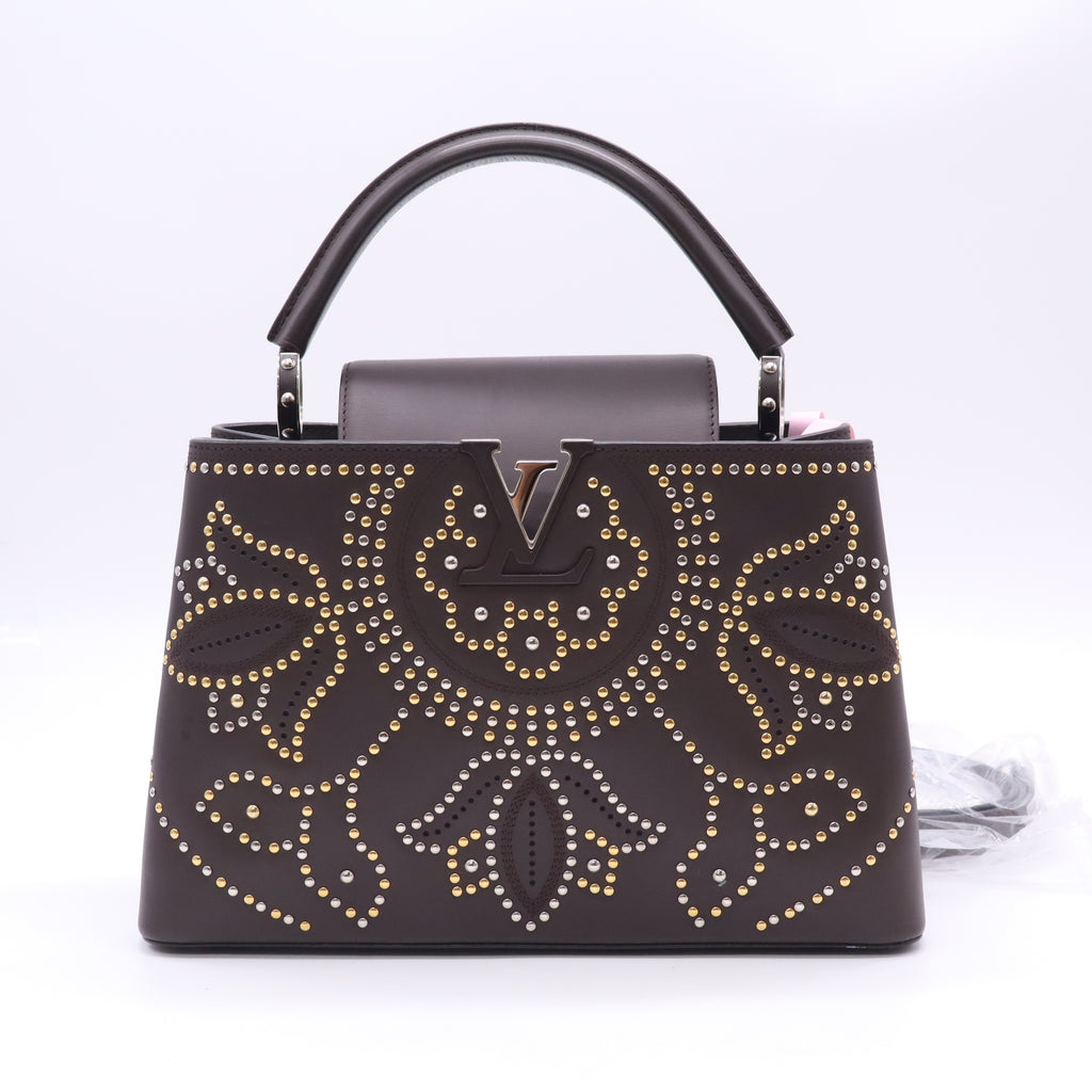 Louis Vuitton  Studded Capucines Twins LDJ5202