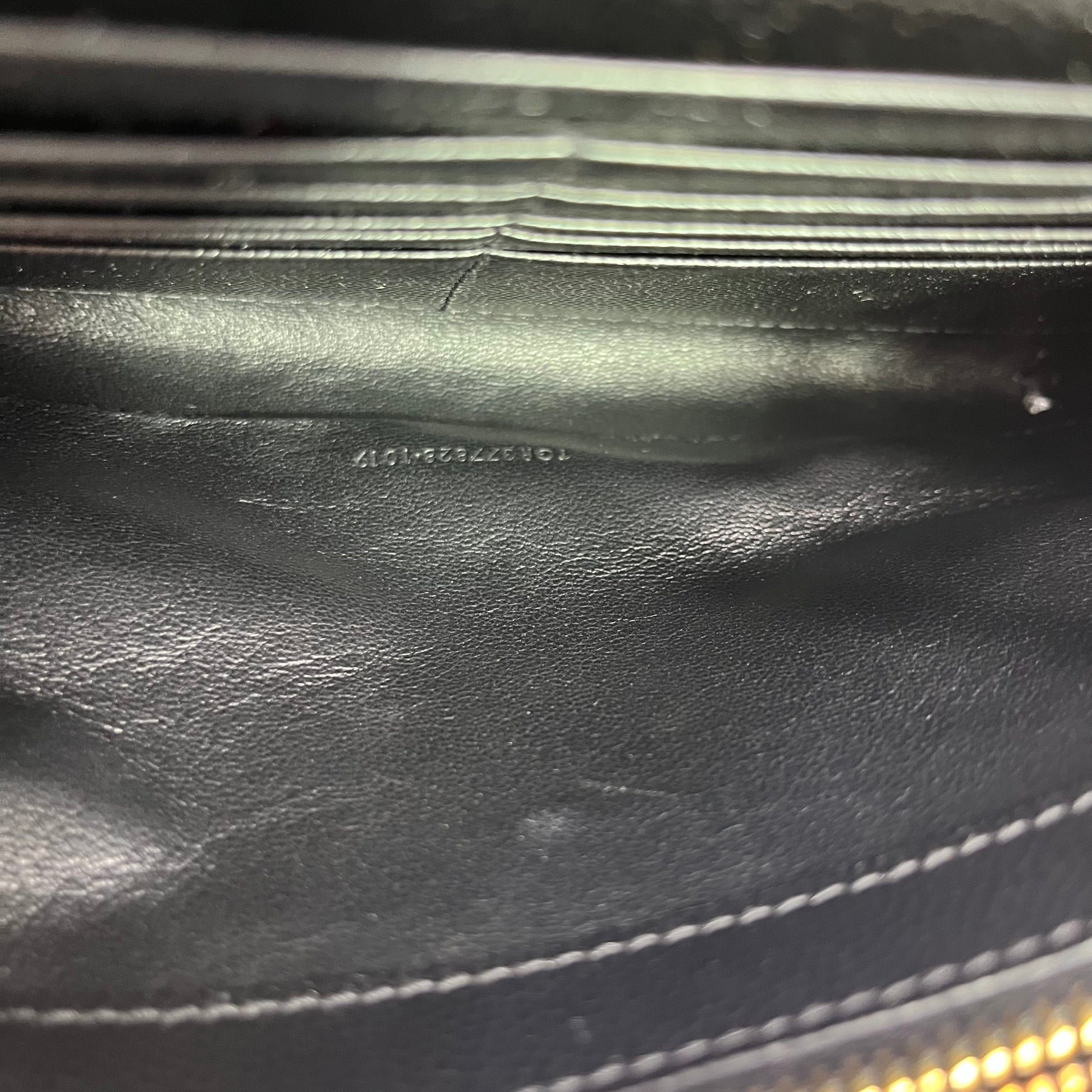 Bi-Fold Black Caviar Leather twins