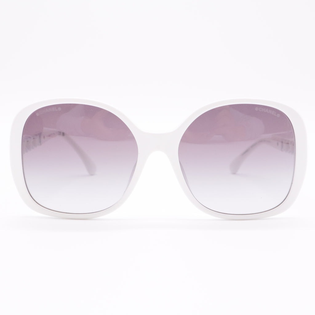 Interlocking CC Logo Oversize Sunglasses twins