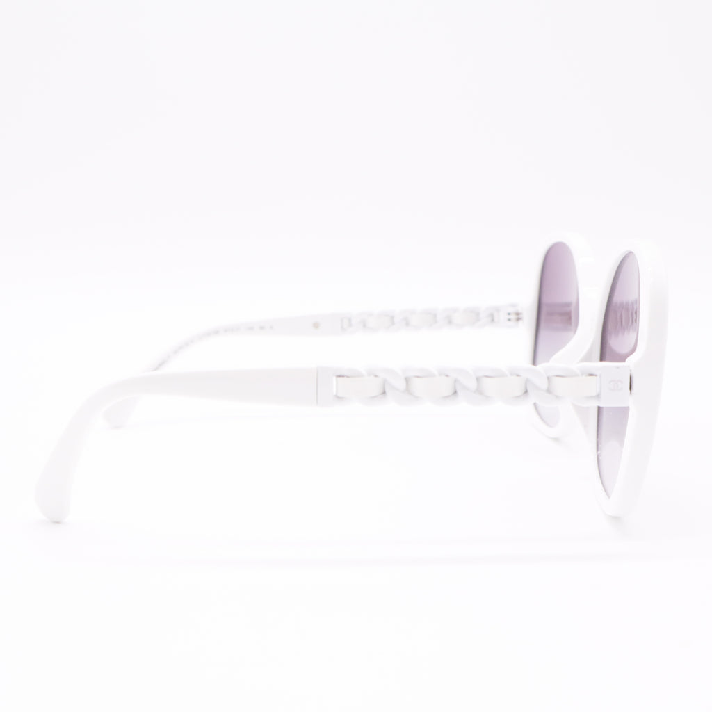 Interlocking CC Logo Oversize Sunglasses twins