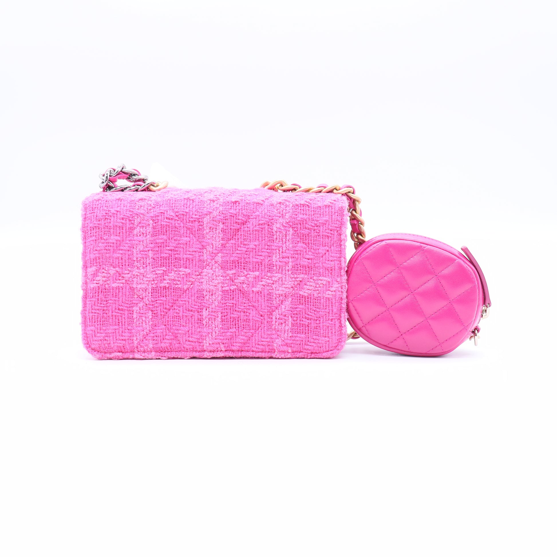 Chanel 19 Wallet On Chain with Coin Purse Pink Twins LDJ3721